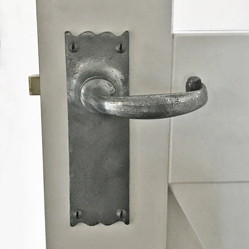 Pewter door top handles