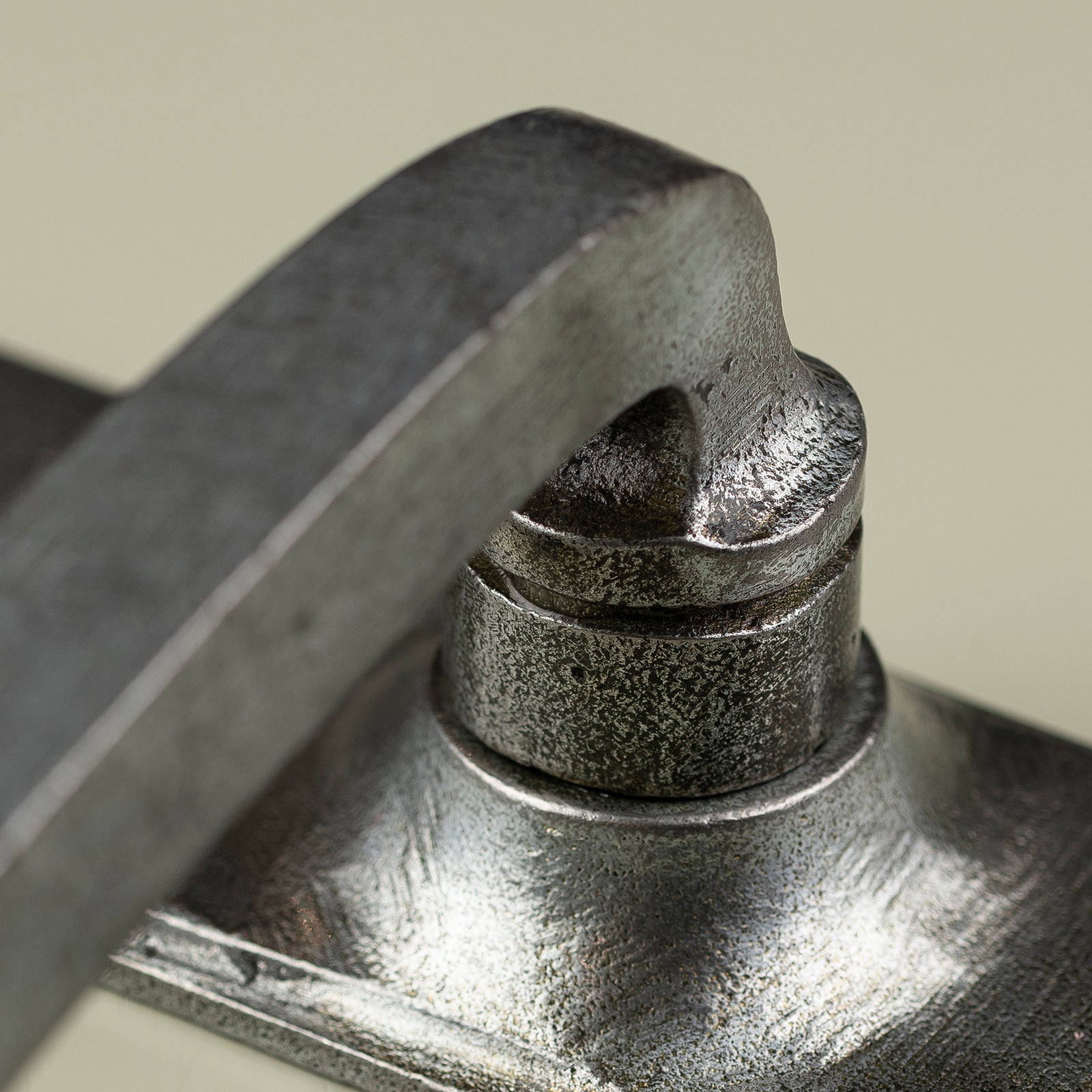 detail of pewter door handle SHOW