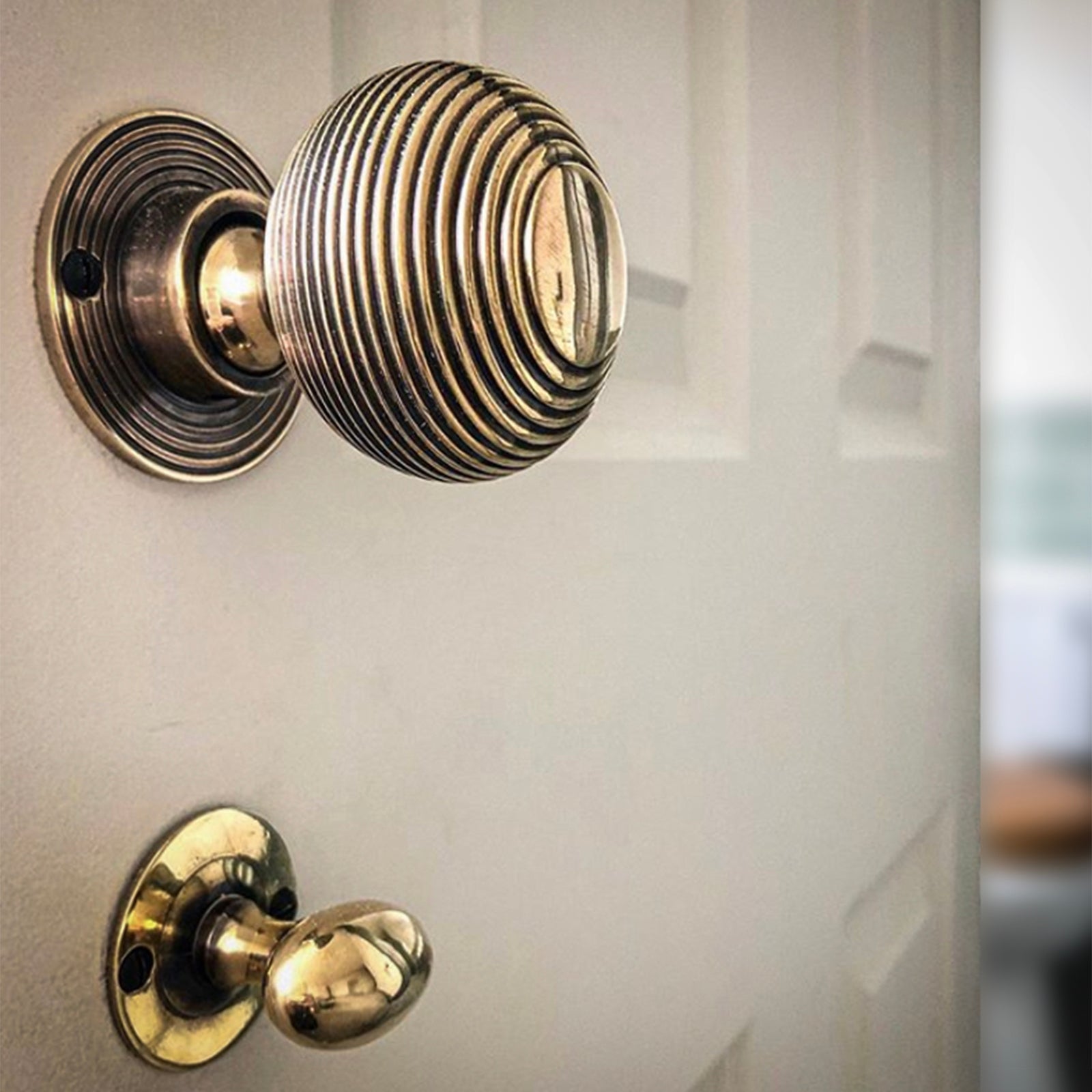 Bathroom door lock with door knob SHOW