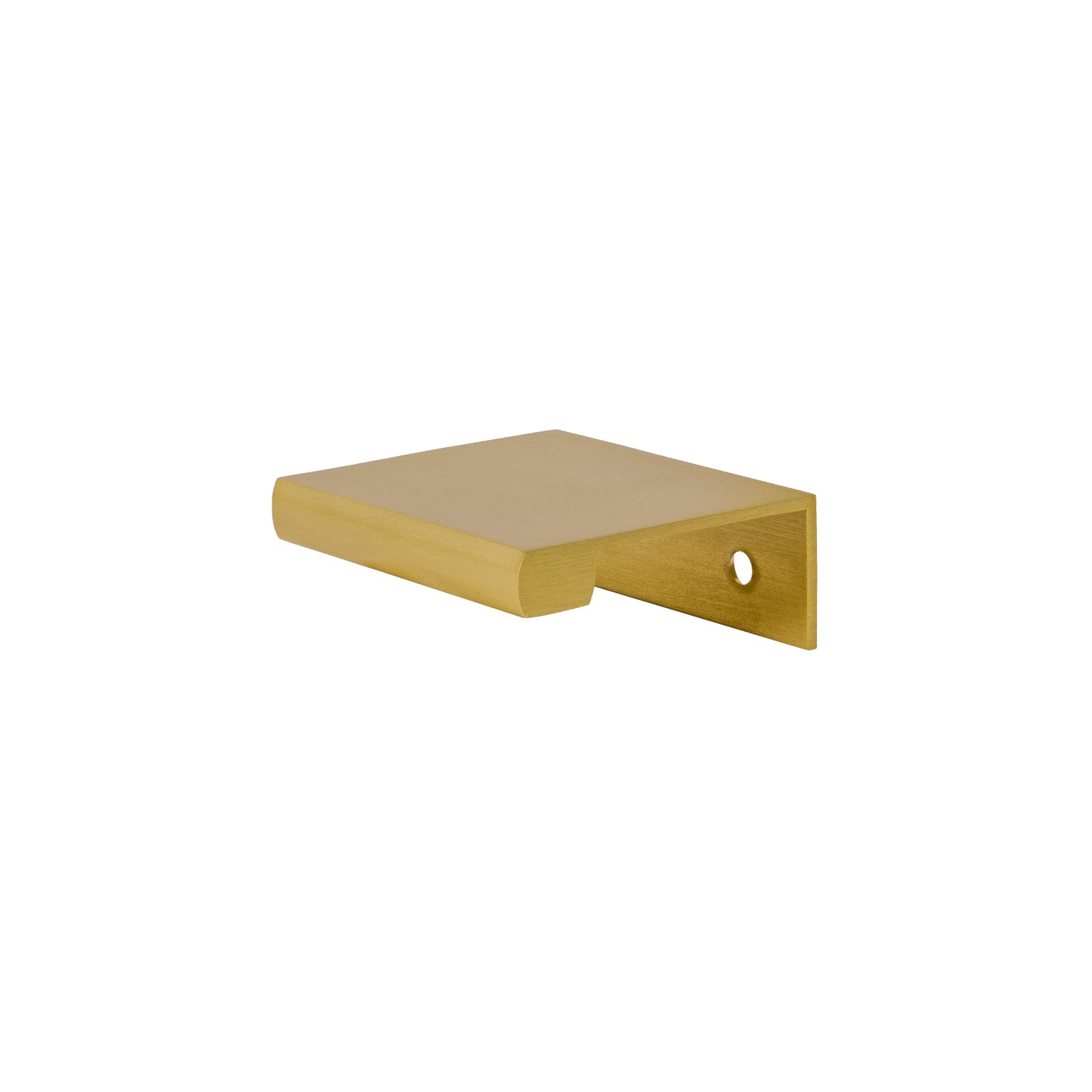satin brass square lip cabinet edge pull SHOW