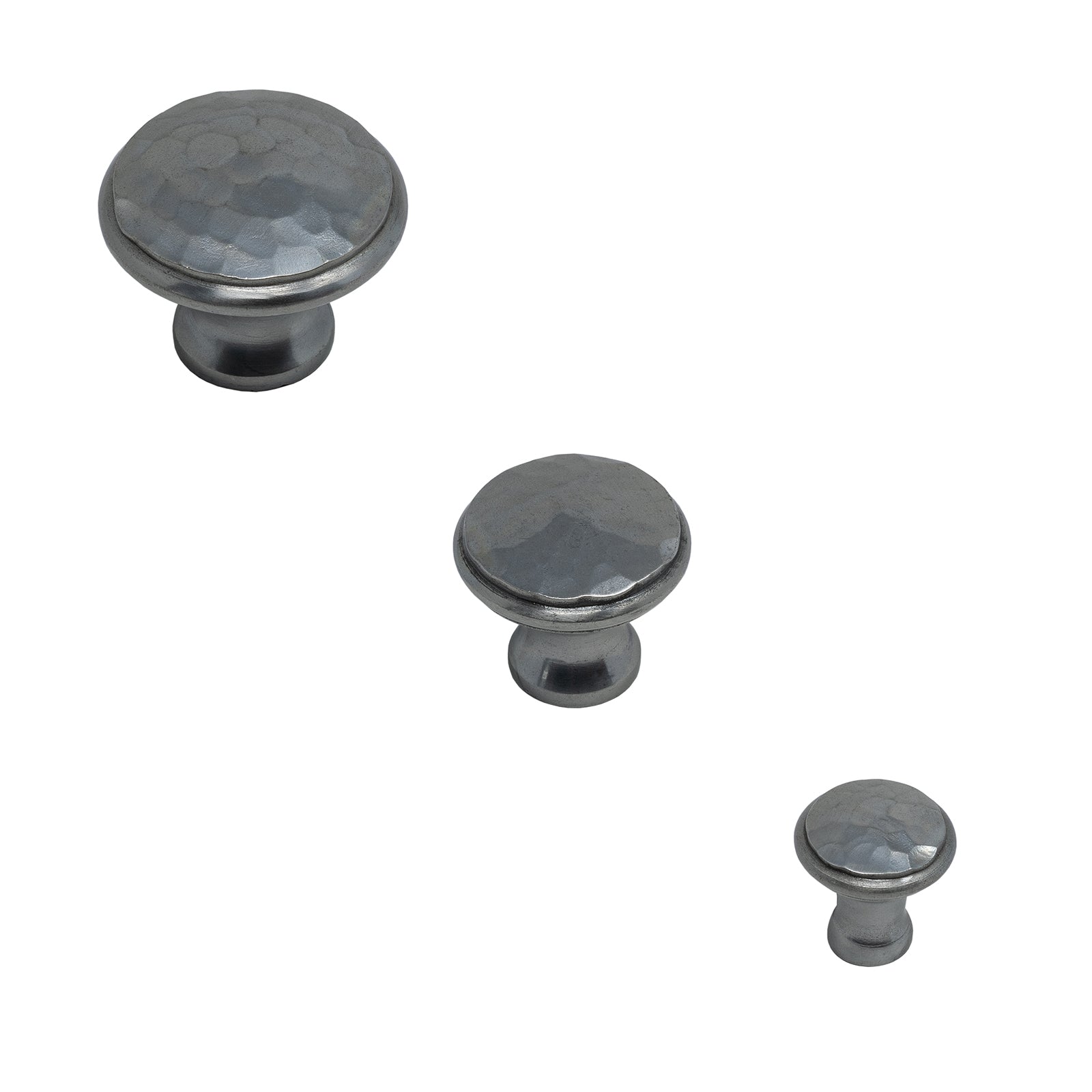 Cast Iron Hammered Cabinet Knobs 