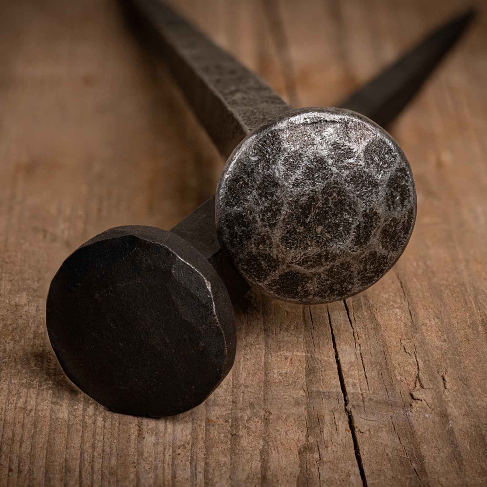 thumbnail image 2 of 80 Hand Forged Black Round Head Nails – 1 2 of 2