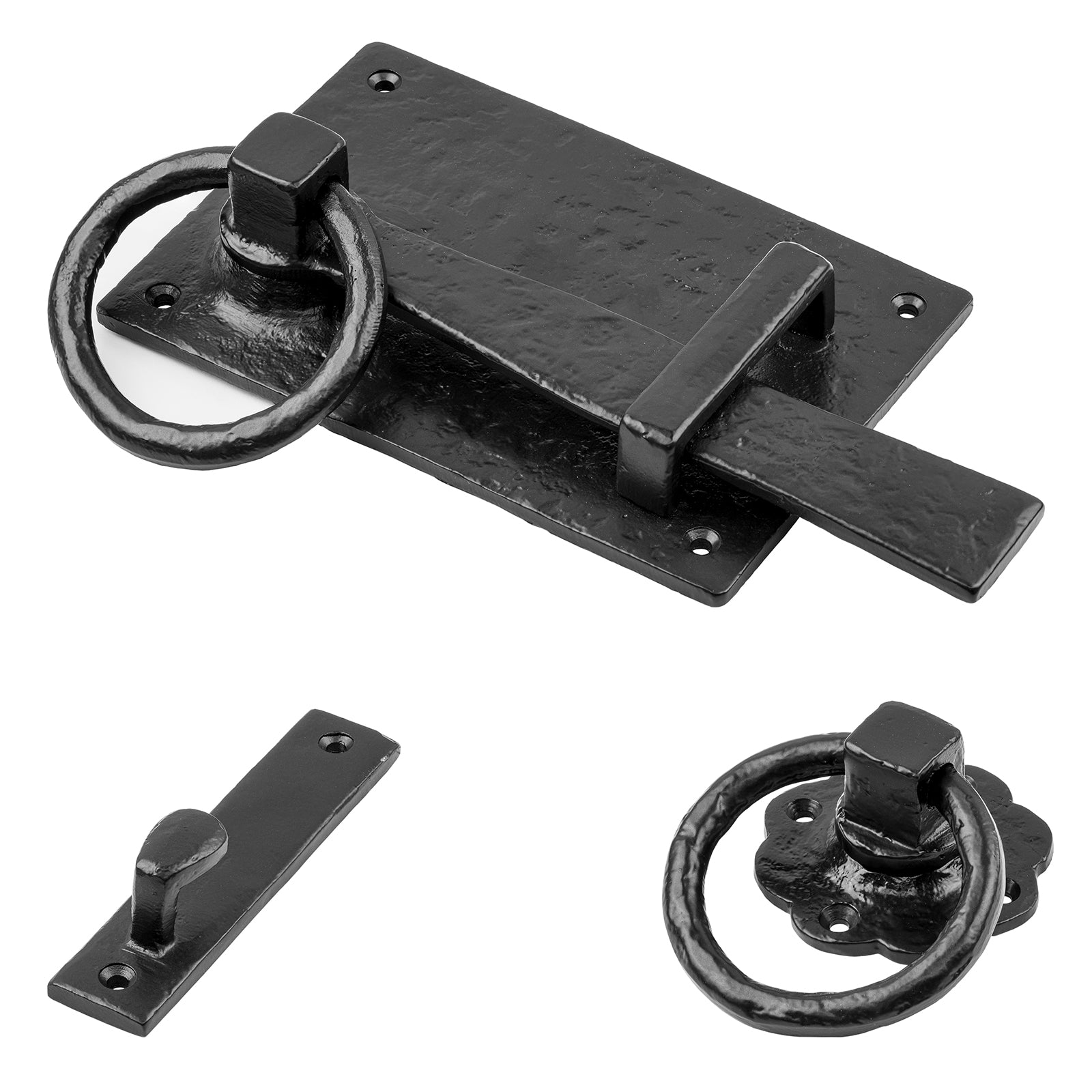 Tudor Cottage Gate Latch also known as a black door latch for your garden gate furniture
