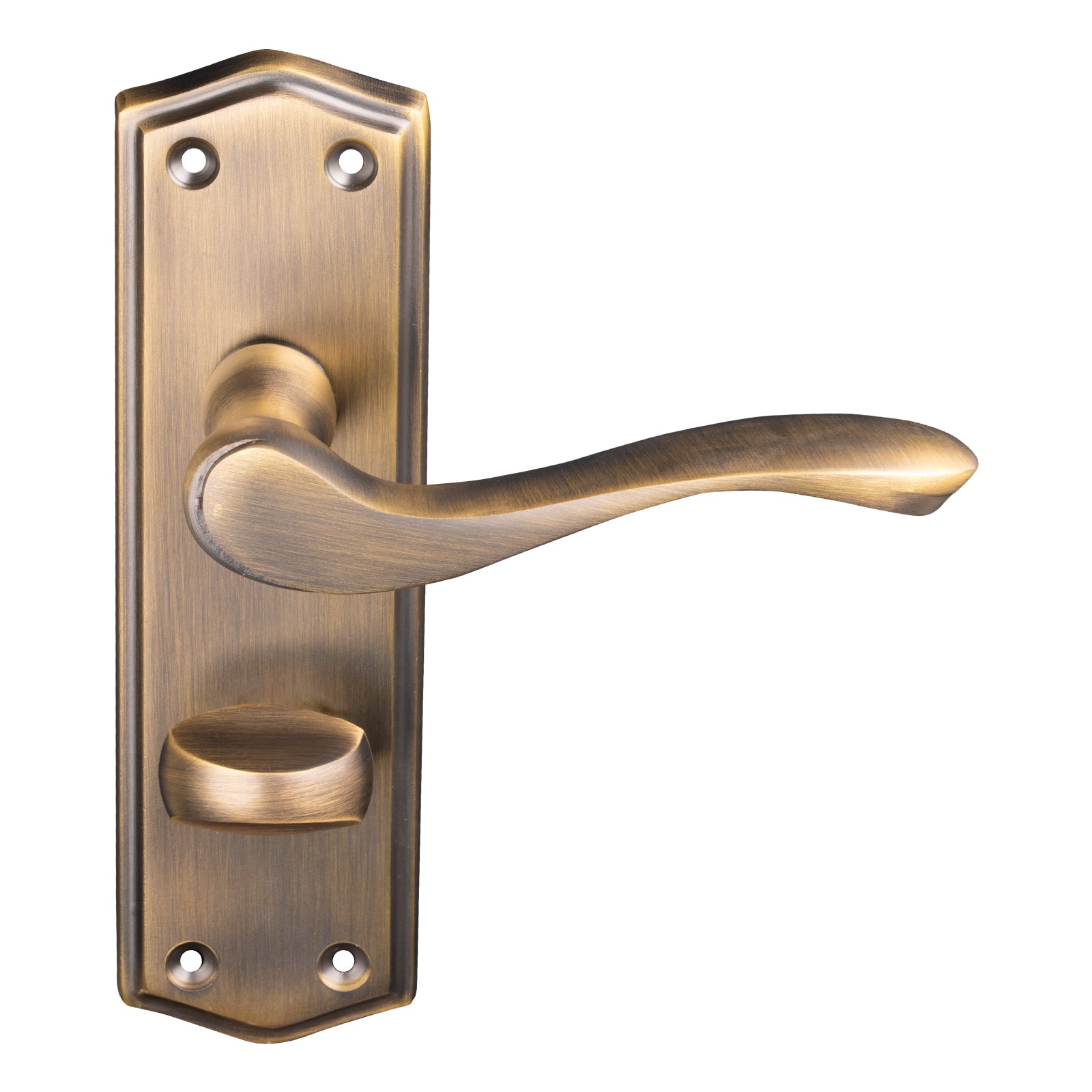 antique brass traditional bathroom door handles