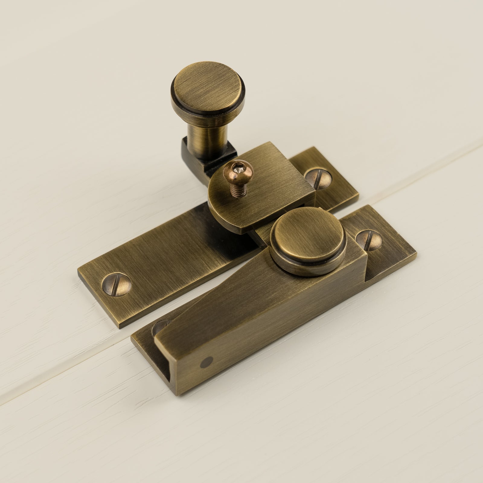 brass hook plate sash window fastener lock SHOW