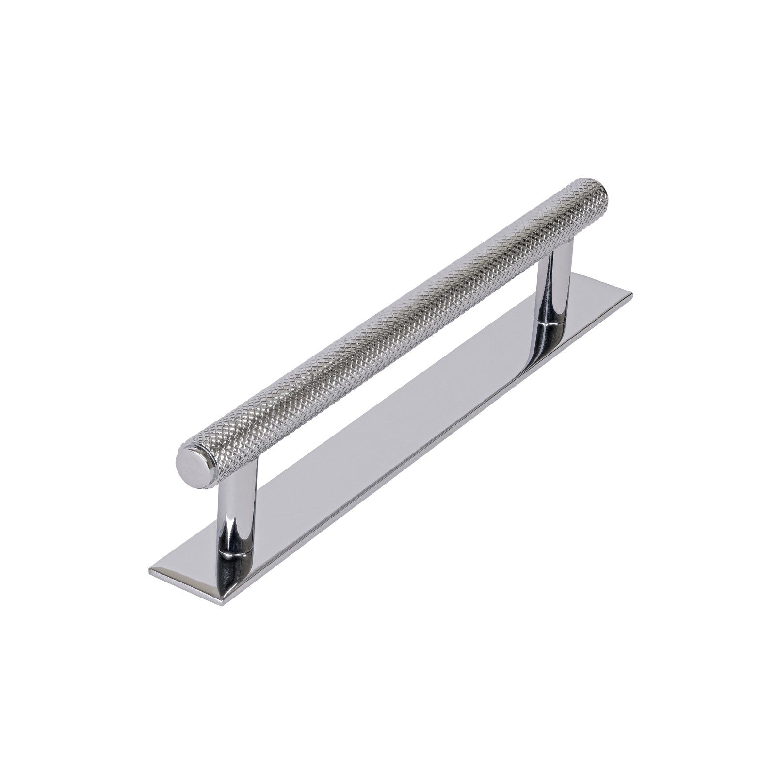 chrome kitchen pull handle, knurled handles