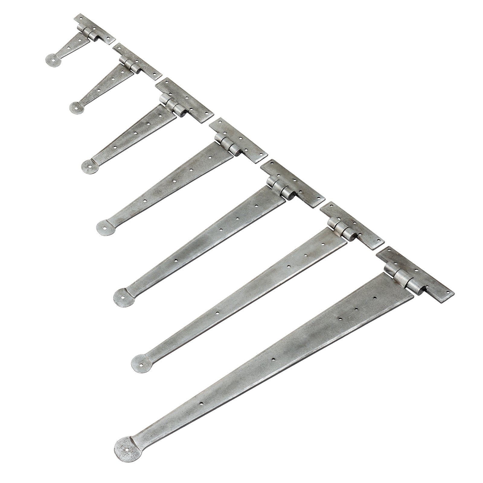 Long shop door hinges