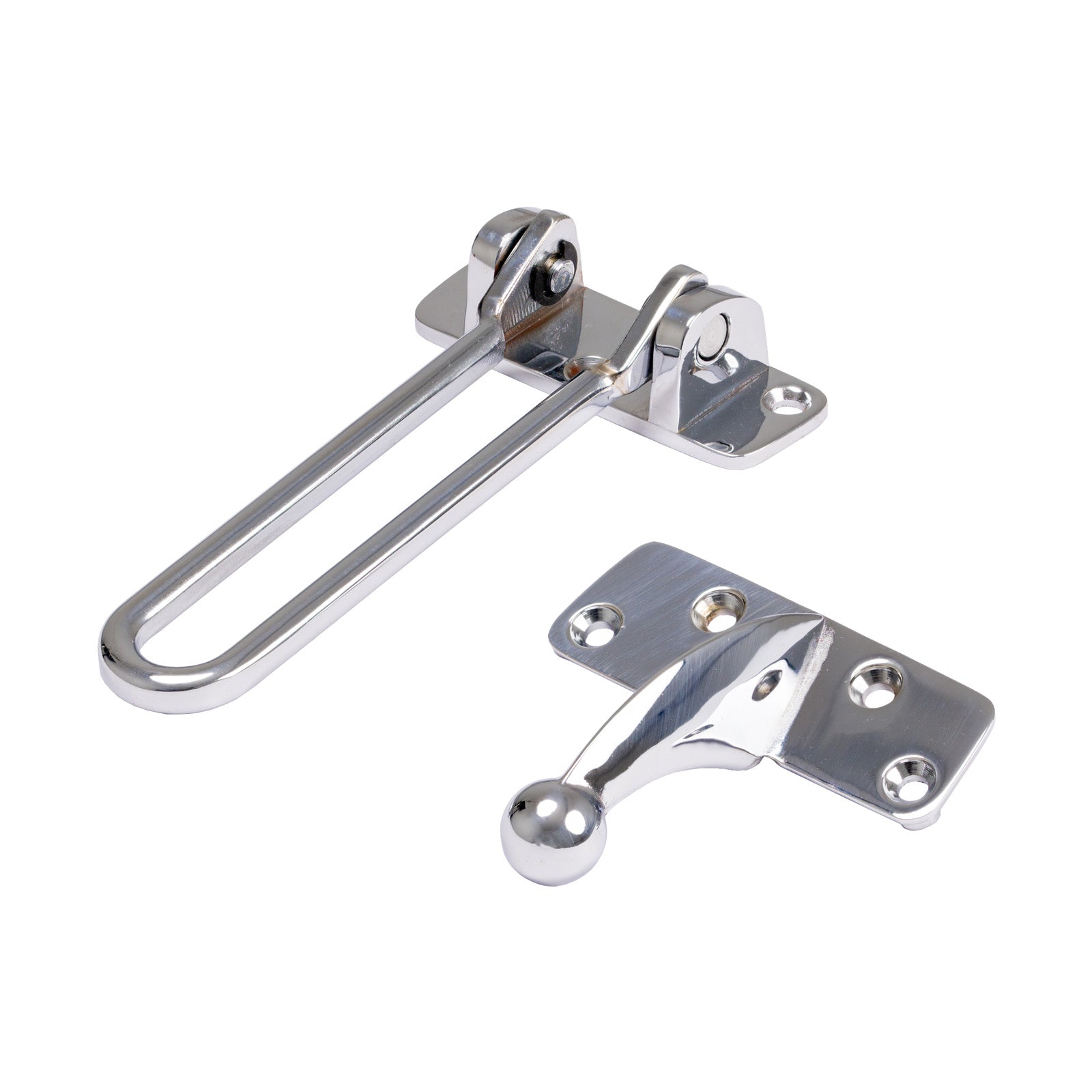 SHOW Image of Polished Chrome Security Door Guard