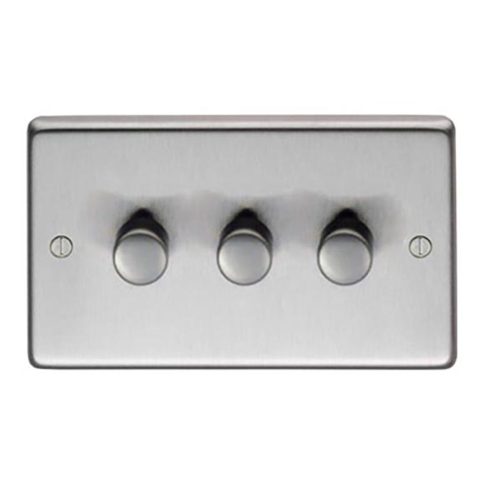 SHOW Image of Triple LED Dimmer Switch with Satin Stainless Steel finish