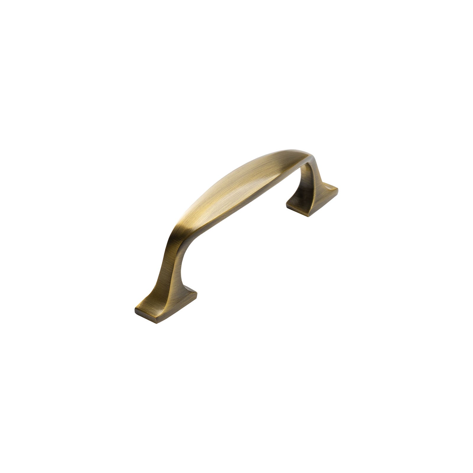 small aged brass pull handle