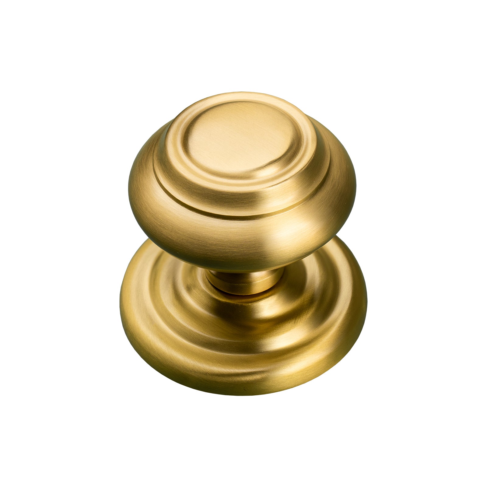 satin brass ringed centre door knob SHOW