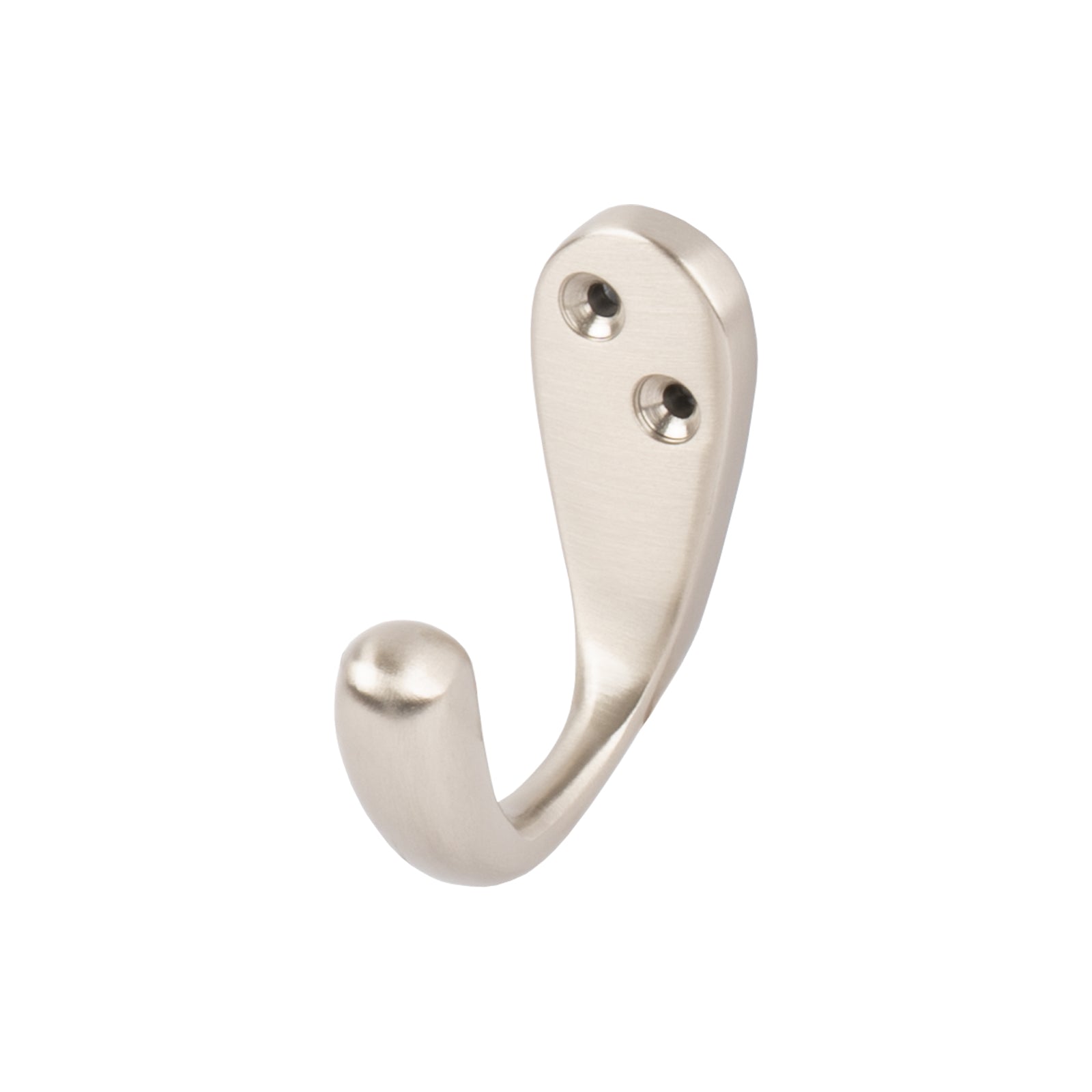 satin nickel single robe hook made from solid brass SHOW