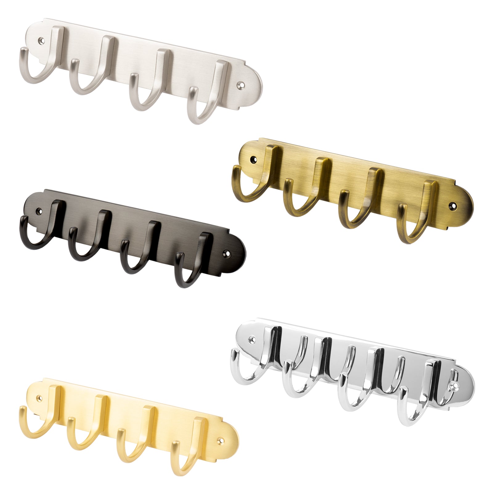10pcs Coat Hooks Single Wall Mounted Robe Hook Vintage Hanger W/20 Pieces Screws 10pcs Coat Hooks Single Wall Mounted Robe Hook Vintage Hanger W/20 Pieces Screws