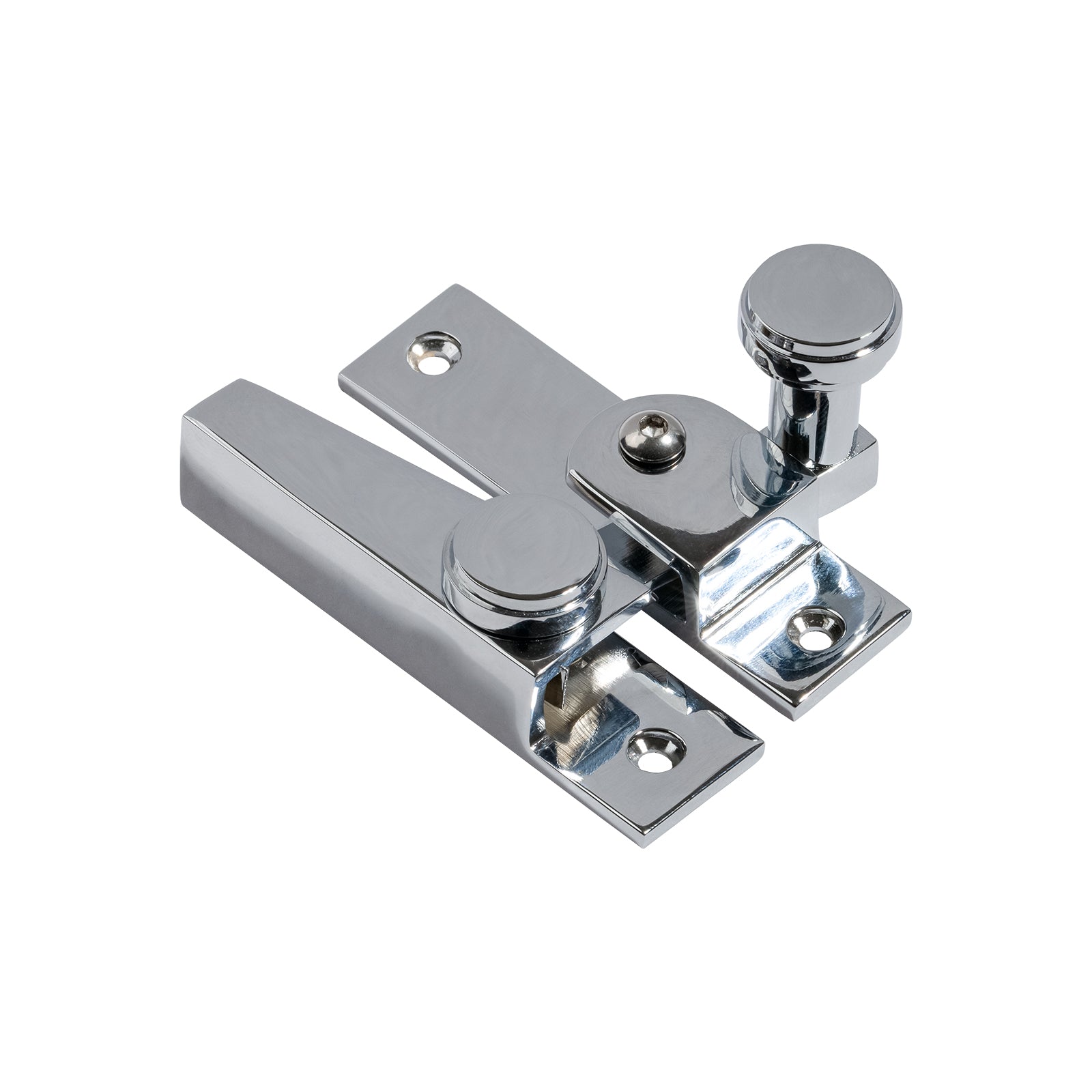 polished chrome classic hook plate fastener lock SHOW