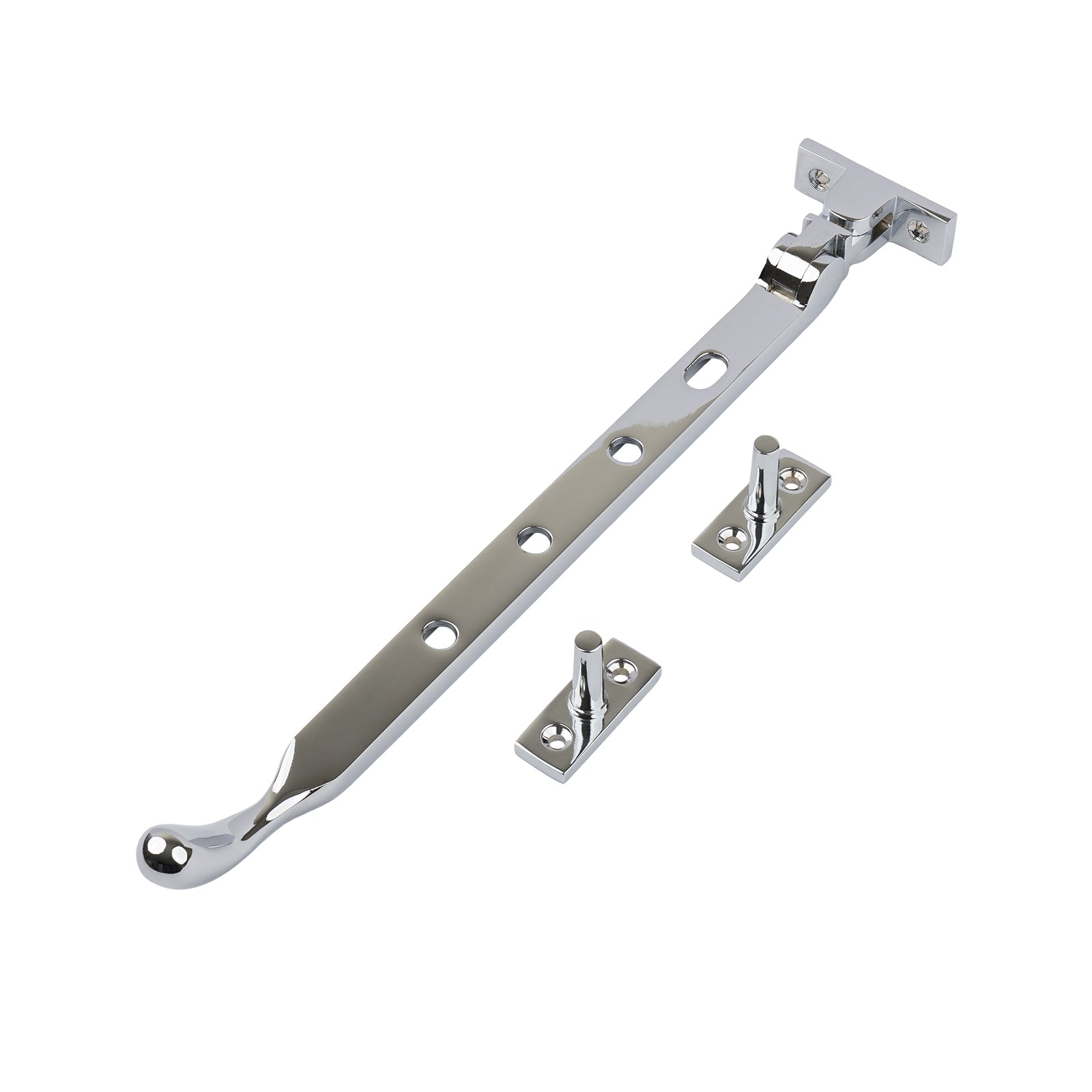 polished chrome 10 inch ball end casement window stay SHOW