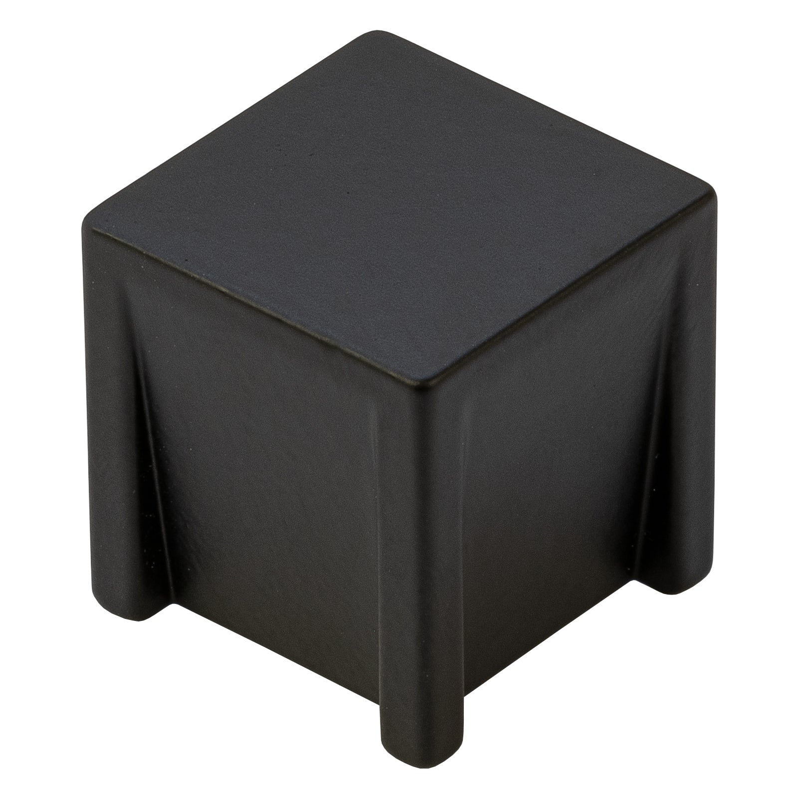 Black square cupboard knob SHOW