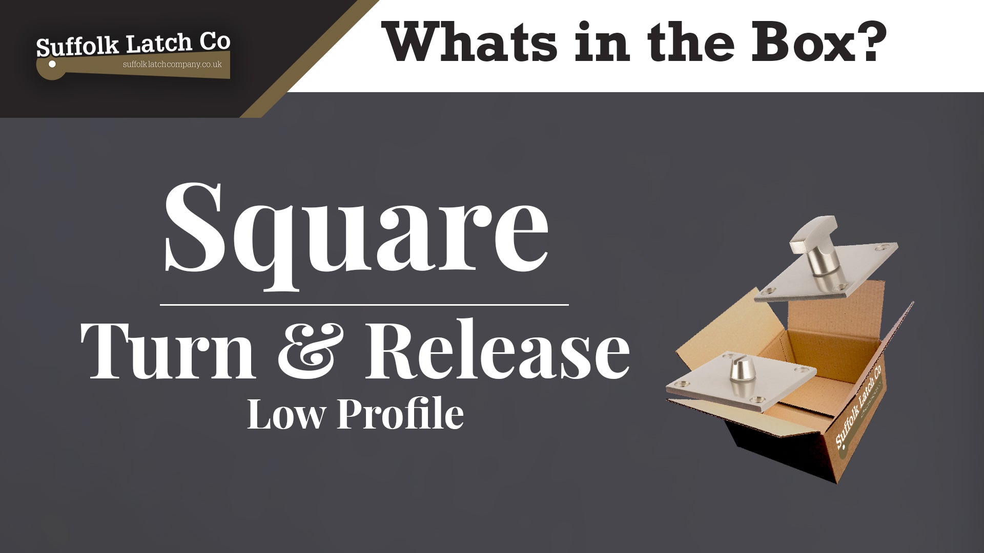 What's in the Box: Square Turn & Release Low Profile