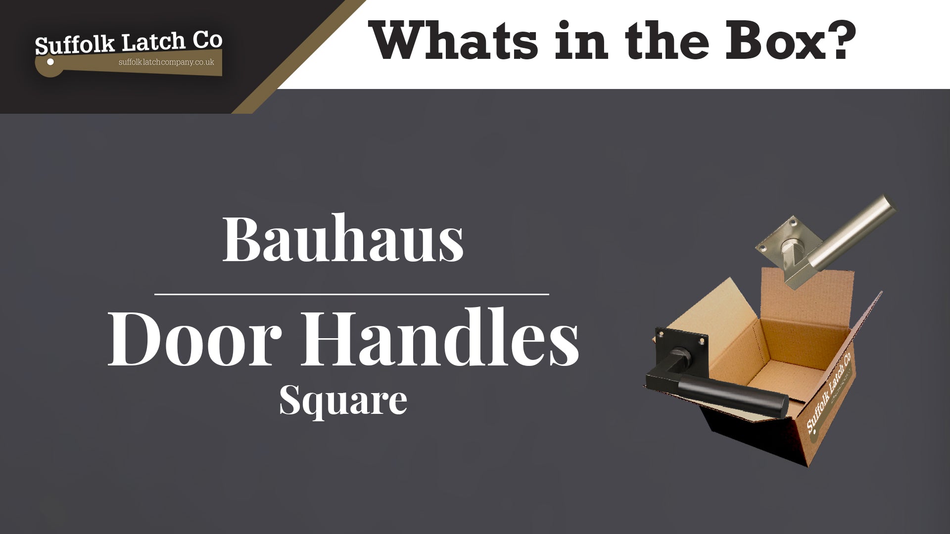 What's in the Box: Bauhaus Square Rose Door Handles Low Profile