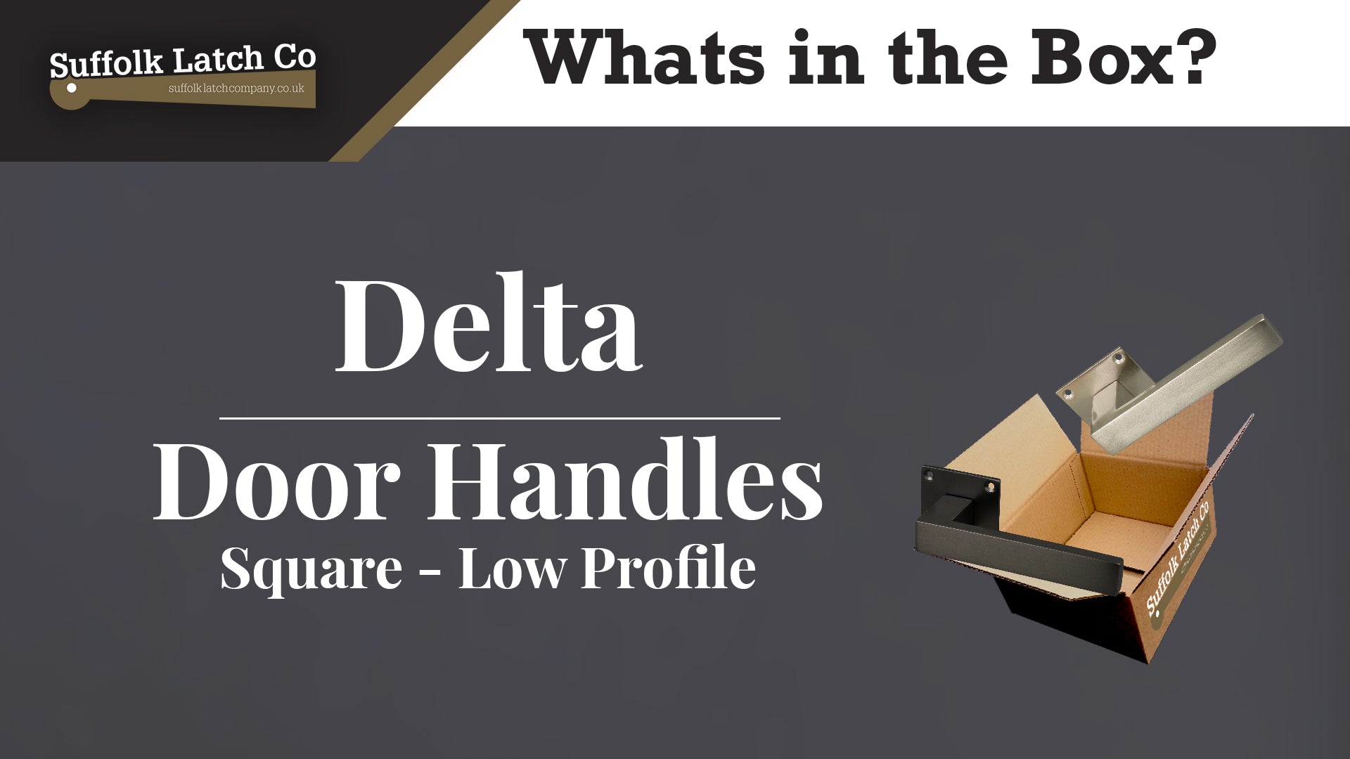 What's in the Box: Delta Square Rose Door Handles Low Profile