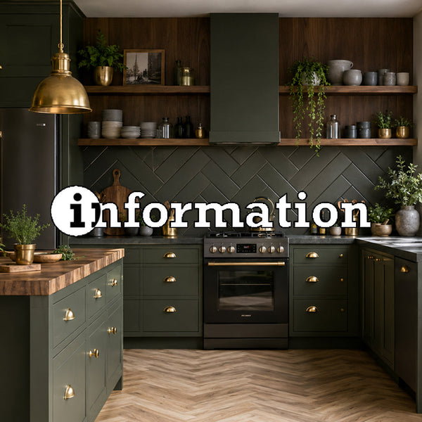 Dark Green kitchen with brass fittings