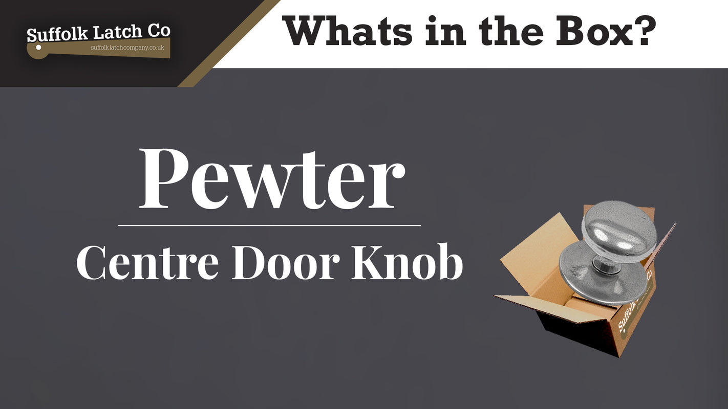 What's in the box? Pewter Centre Door Knob