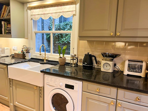 Victorian Polished Brass Cabinet Knobs