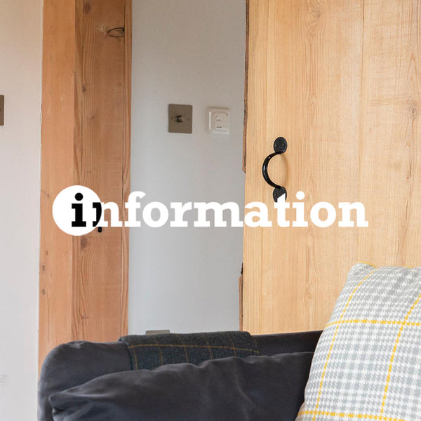 Hand forged Penny End Door Pull