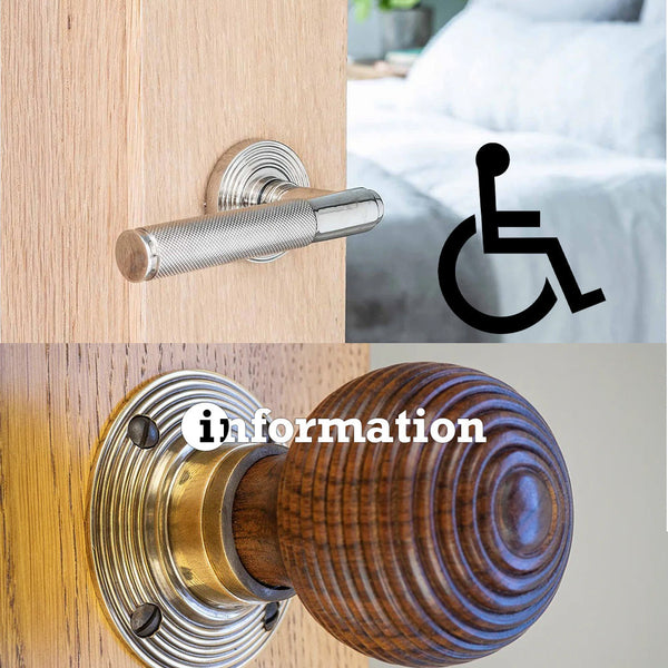 Disabled Door Handles with a View on Door Knobs