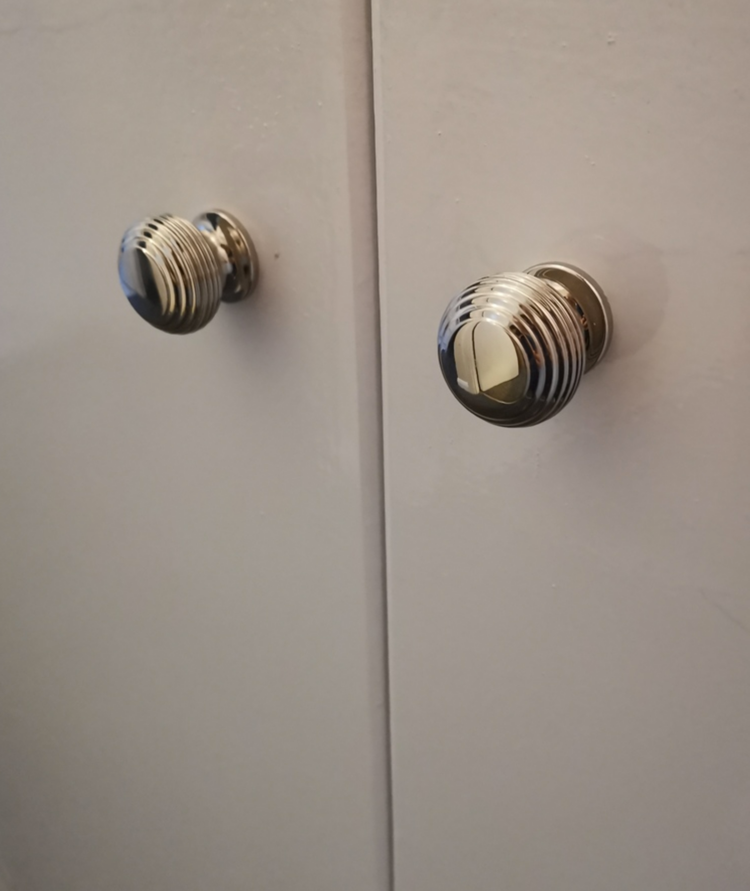 nickel beehive cabinet knobs