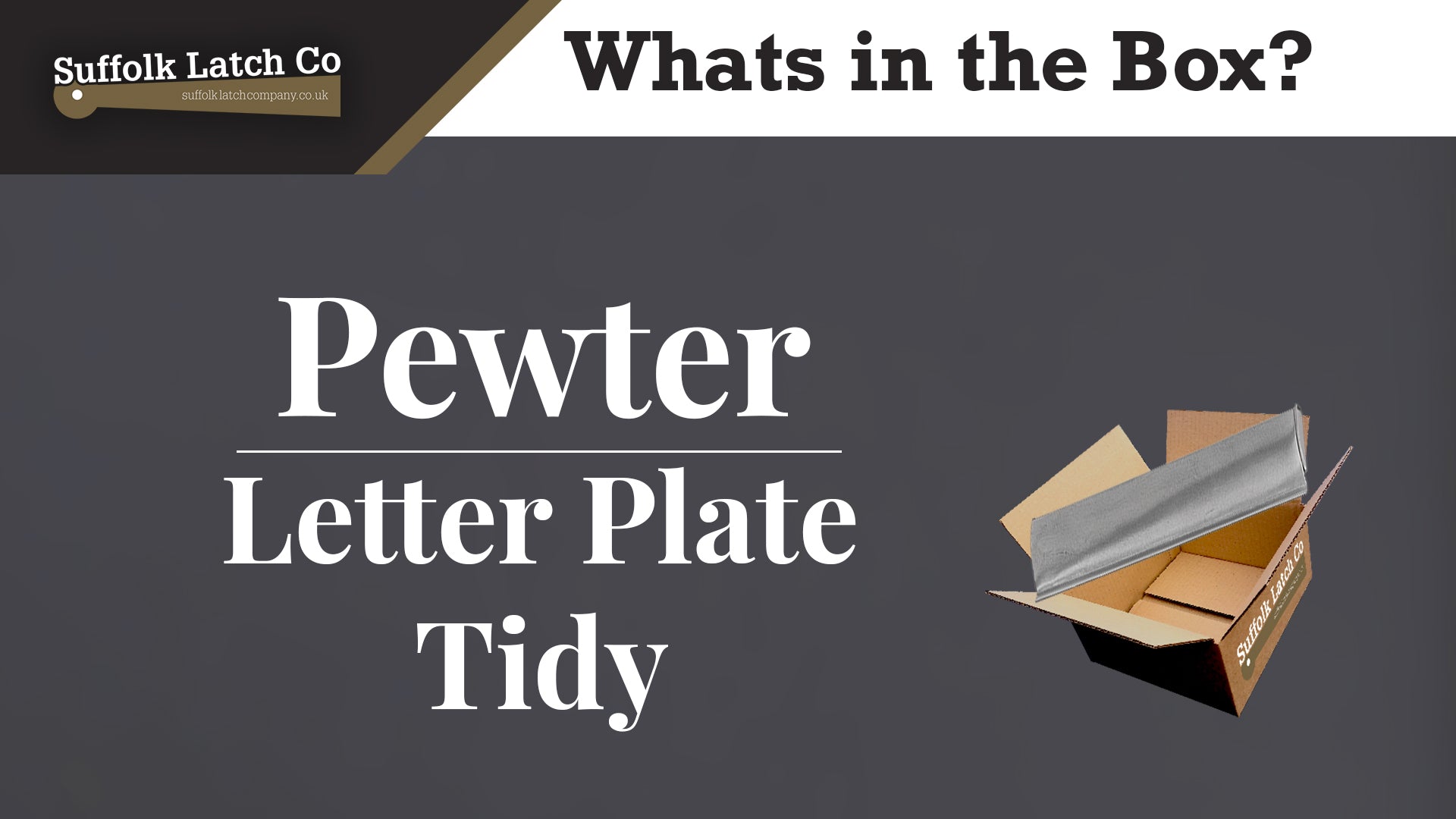 Finesse Pewter Letter Plate Tidy