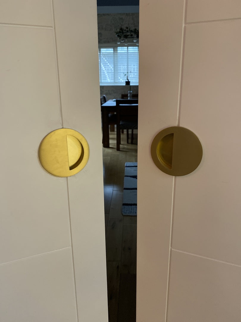 Round Half Moon Flush Pulls