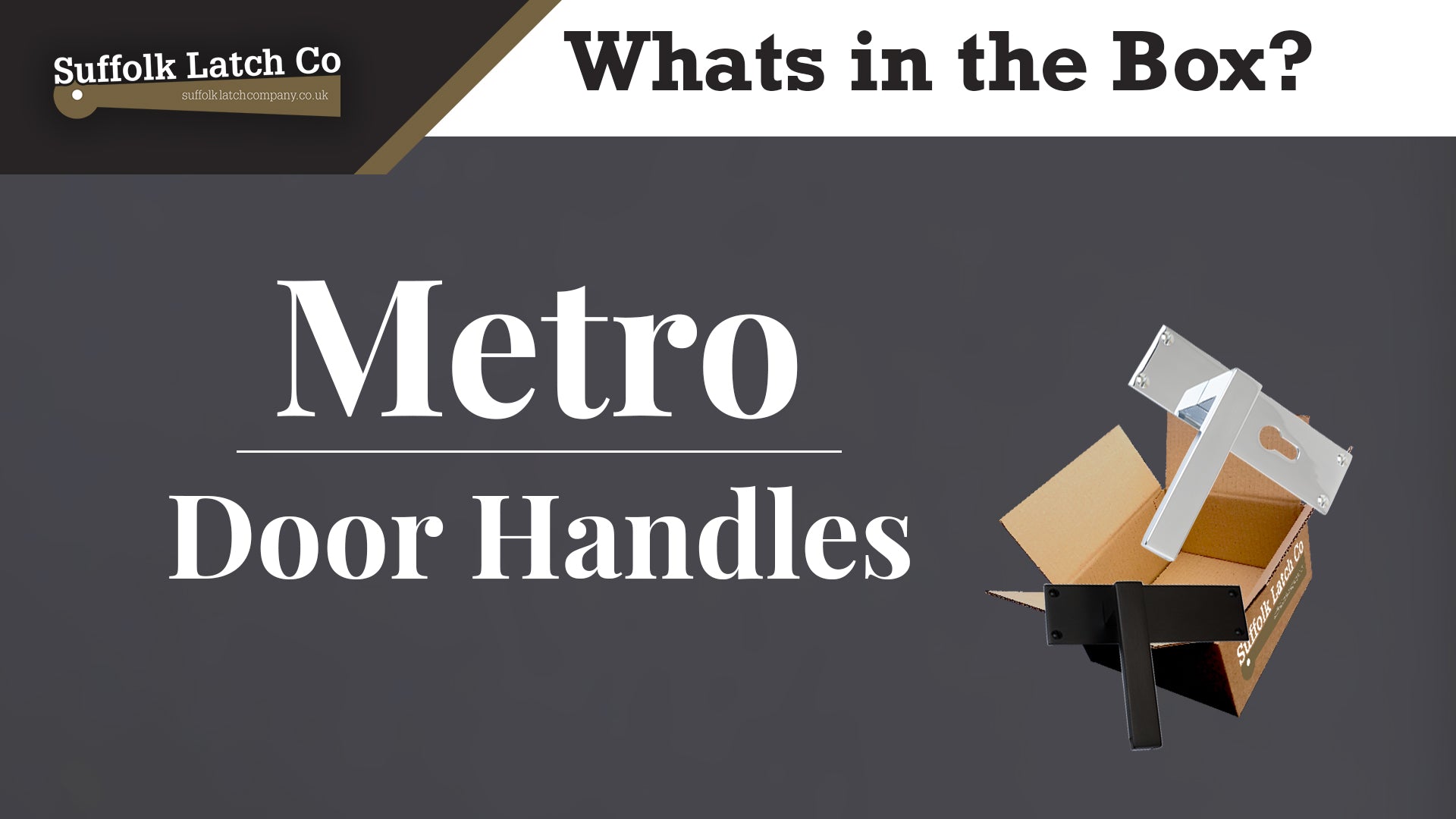 What's in the box: Metro Door Handles