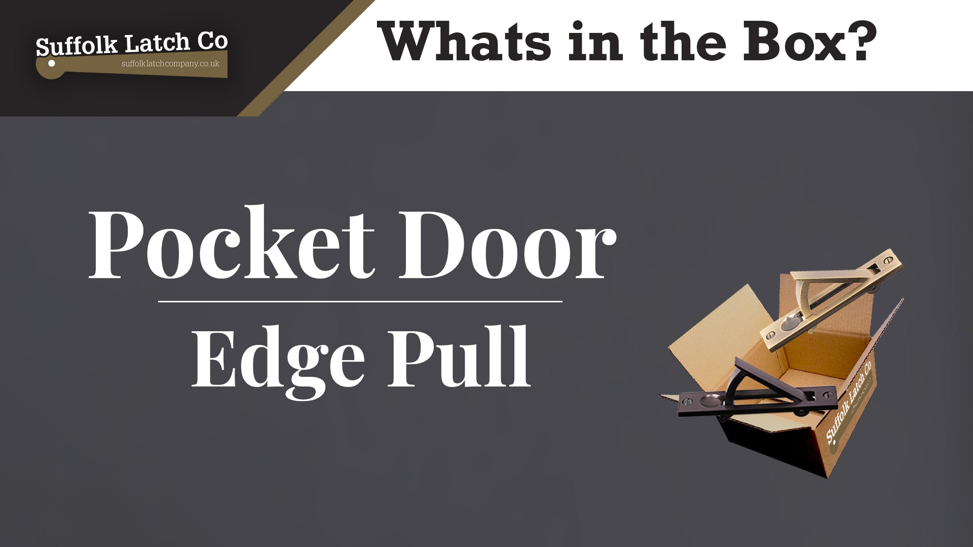 What's In The Box: Pocket Door Edge Pull