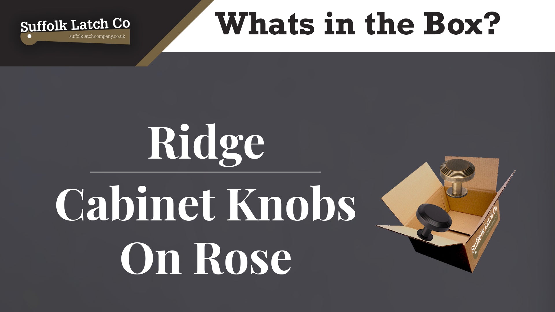 Whats in the Box? Ridge Cabinet Knobs On Rose