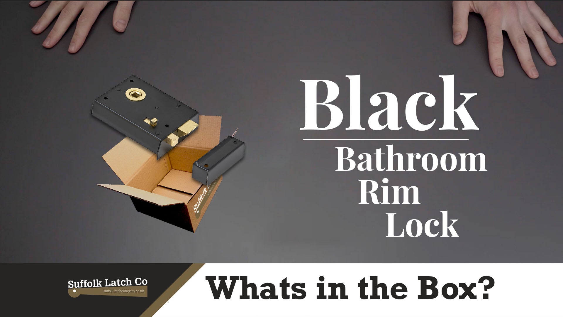 What's In The Box: Black Bathroom Rim Lock