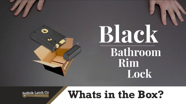 What's In The Box: Black Bathroom Rim Lock