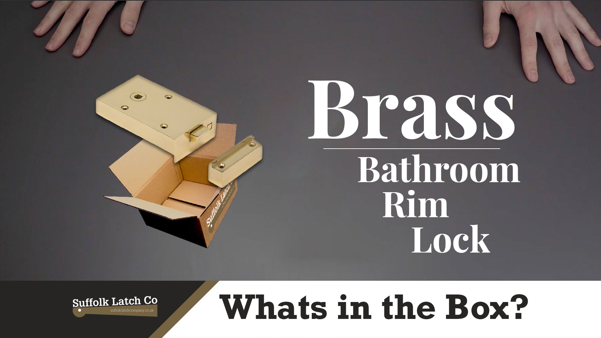 What's In The Box: Brass Bathroom Rim Lock & Knob Sets