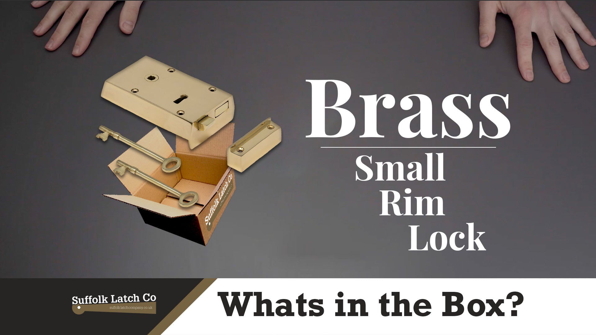 What's In The Box: Small Brass Rim Lock & Knob Sets