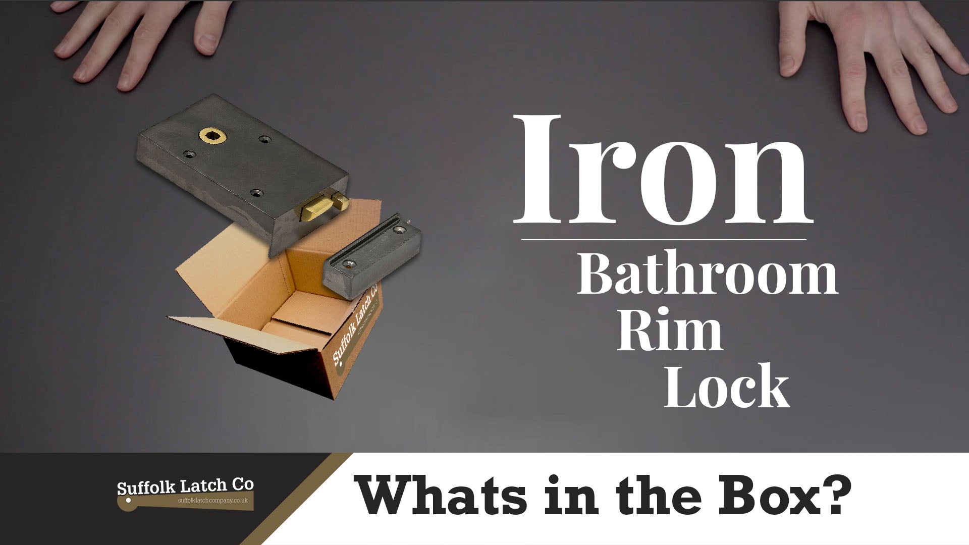 What's In The Box: Iron Bathroom Rim Lock & Knob Sets