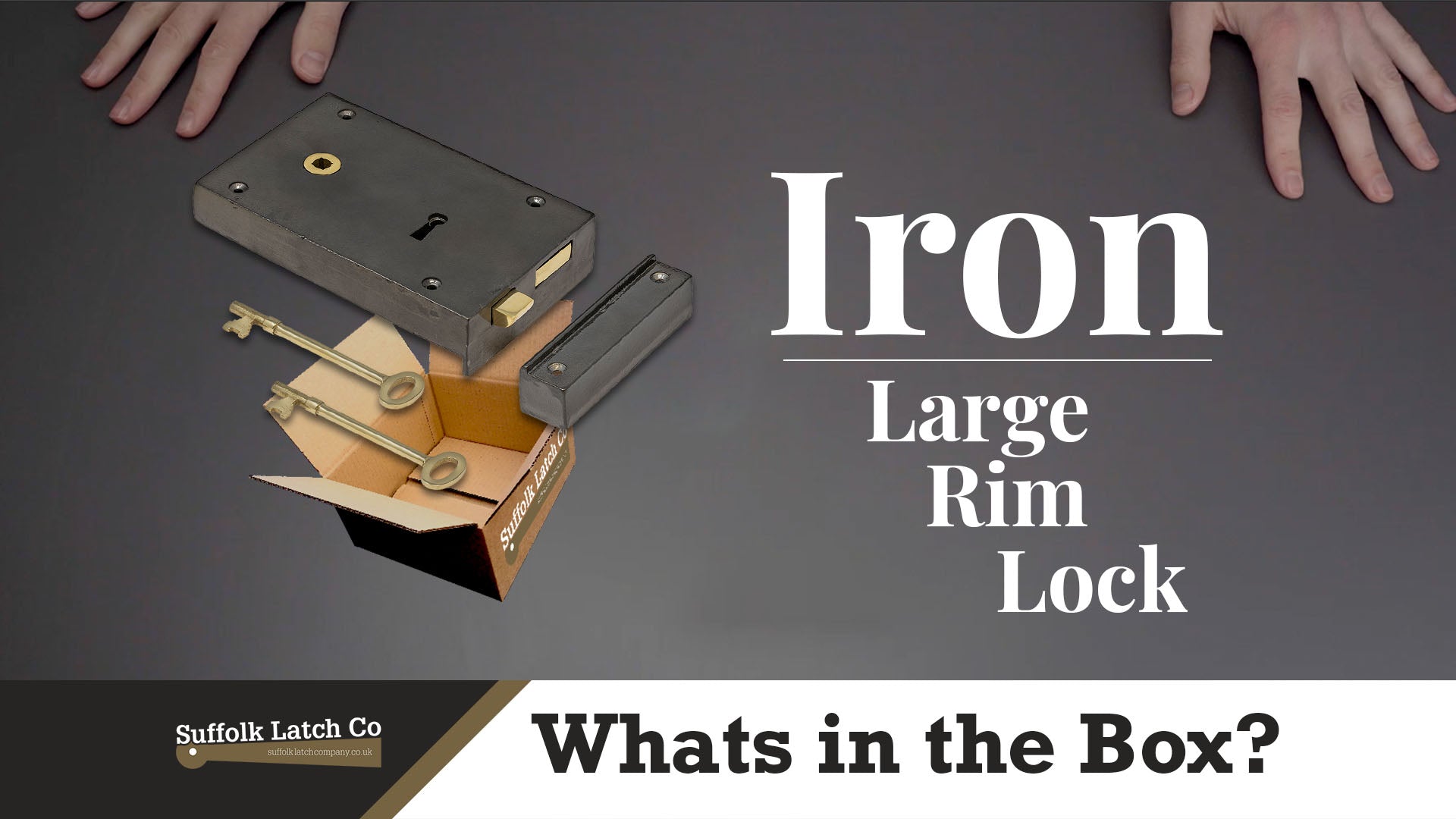 What's In The Box: Large Iron Rim Lock & Knob Sets