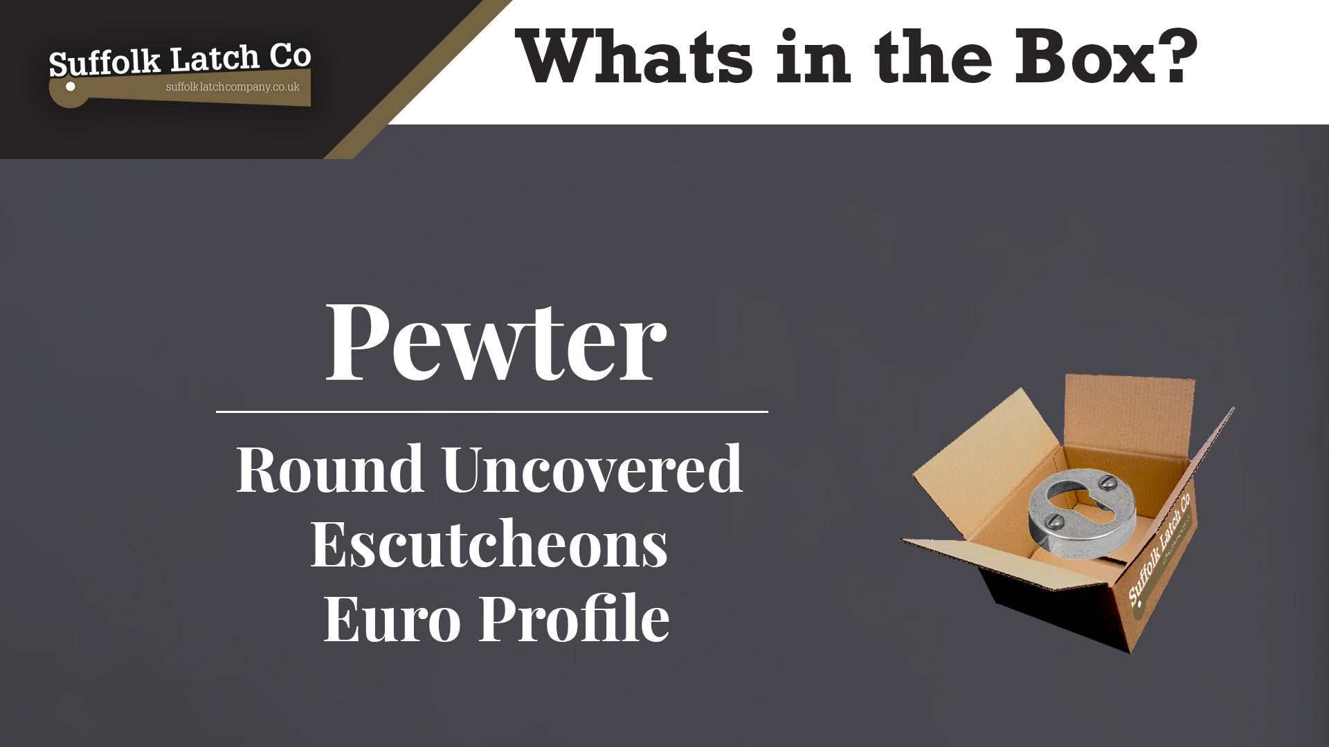What's in the box? Uncovered Escutcheons Euro Profile
