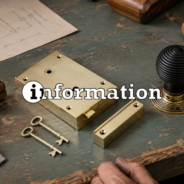 Solid brass door knob with ebonised beehive door knob