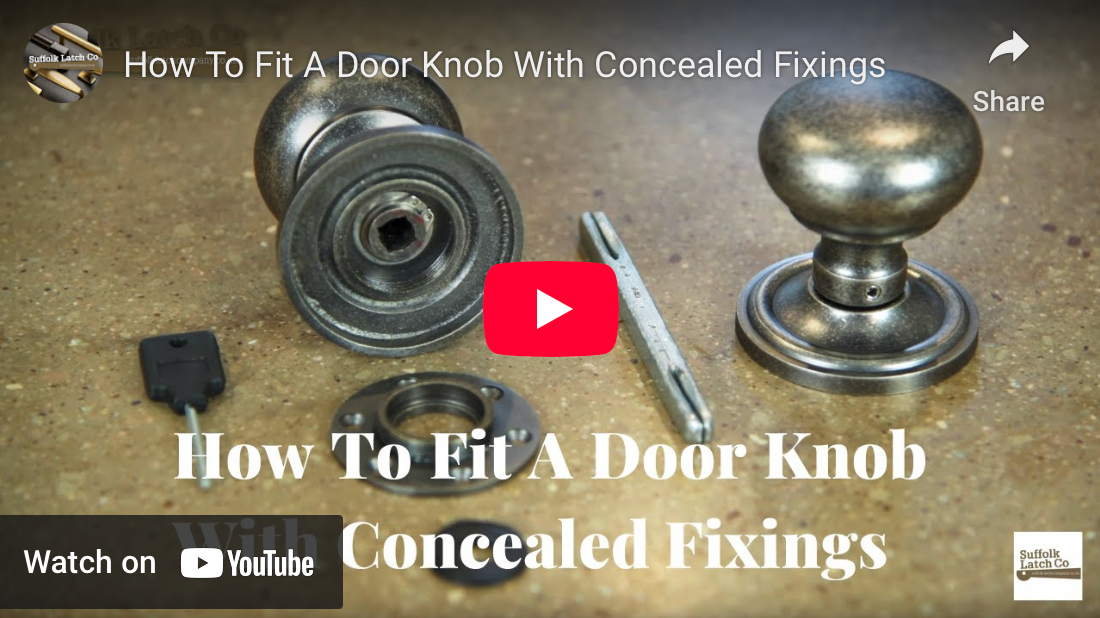 Video Guide on How To Fit A Door Knob With Concealed Fixings