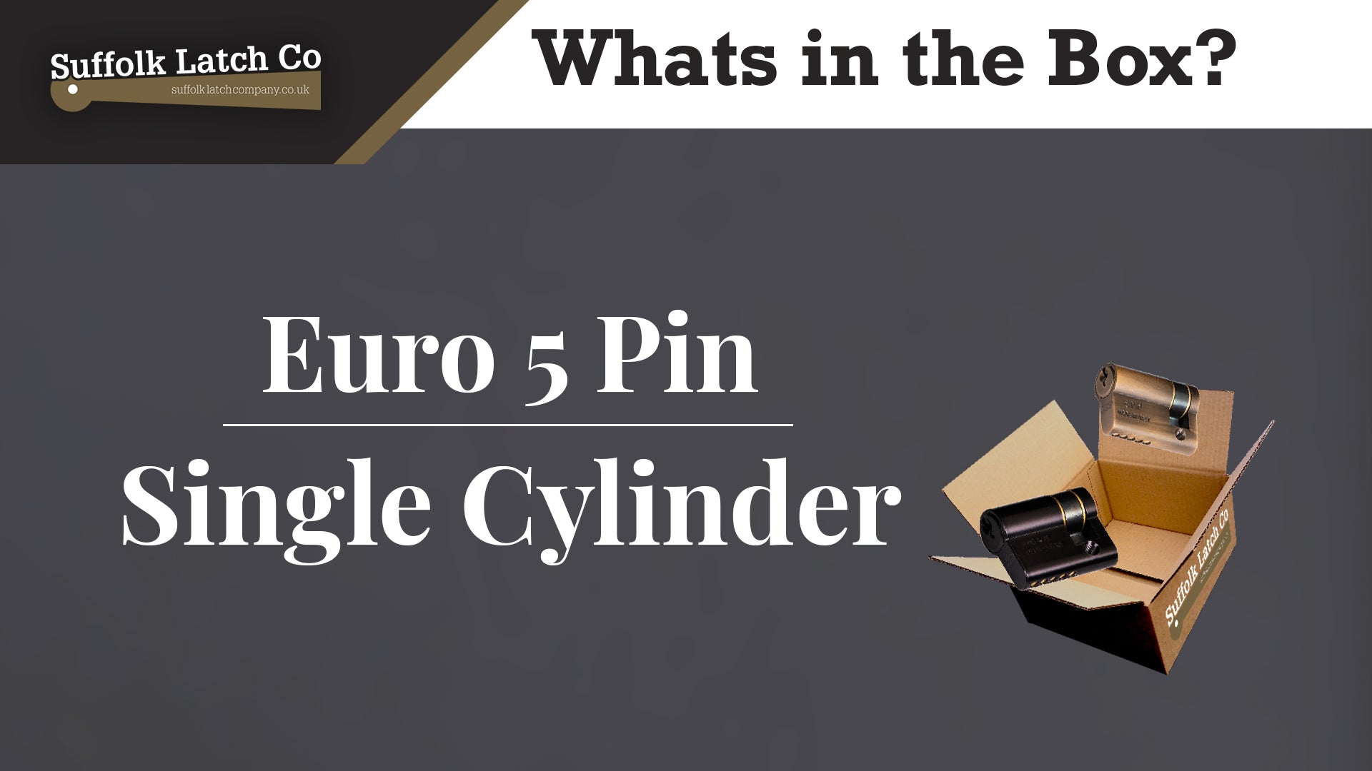 What's in the Box: Euro 5 Pin Single Cylinder