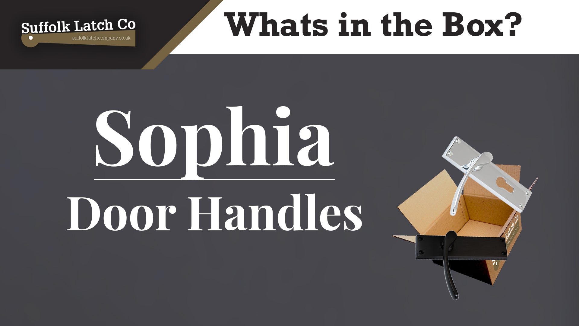 What's in the box: Sophia Door Handles