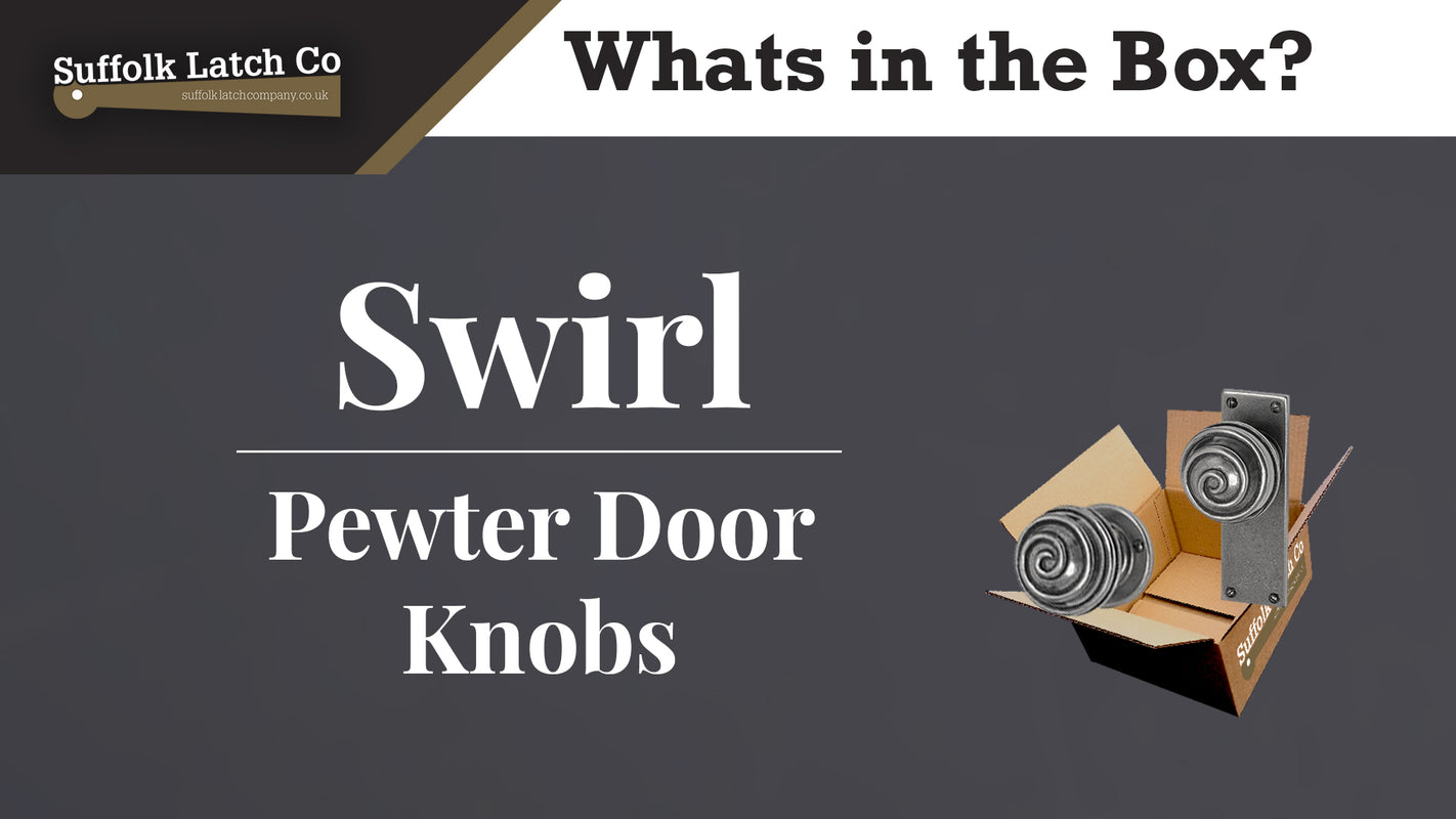 Swirl Pewter Door Knob