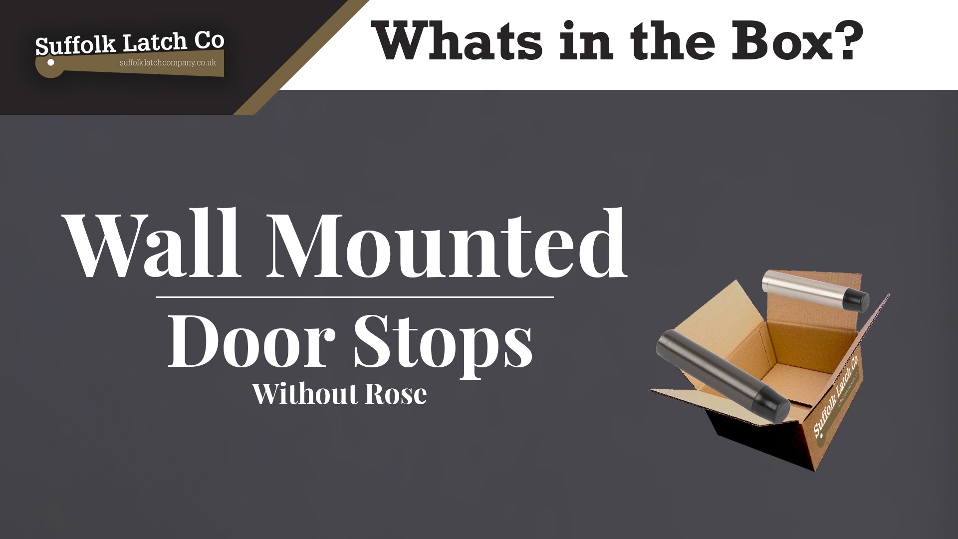 What's in the Box: Wall Mounted Door Stops Without Rose