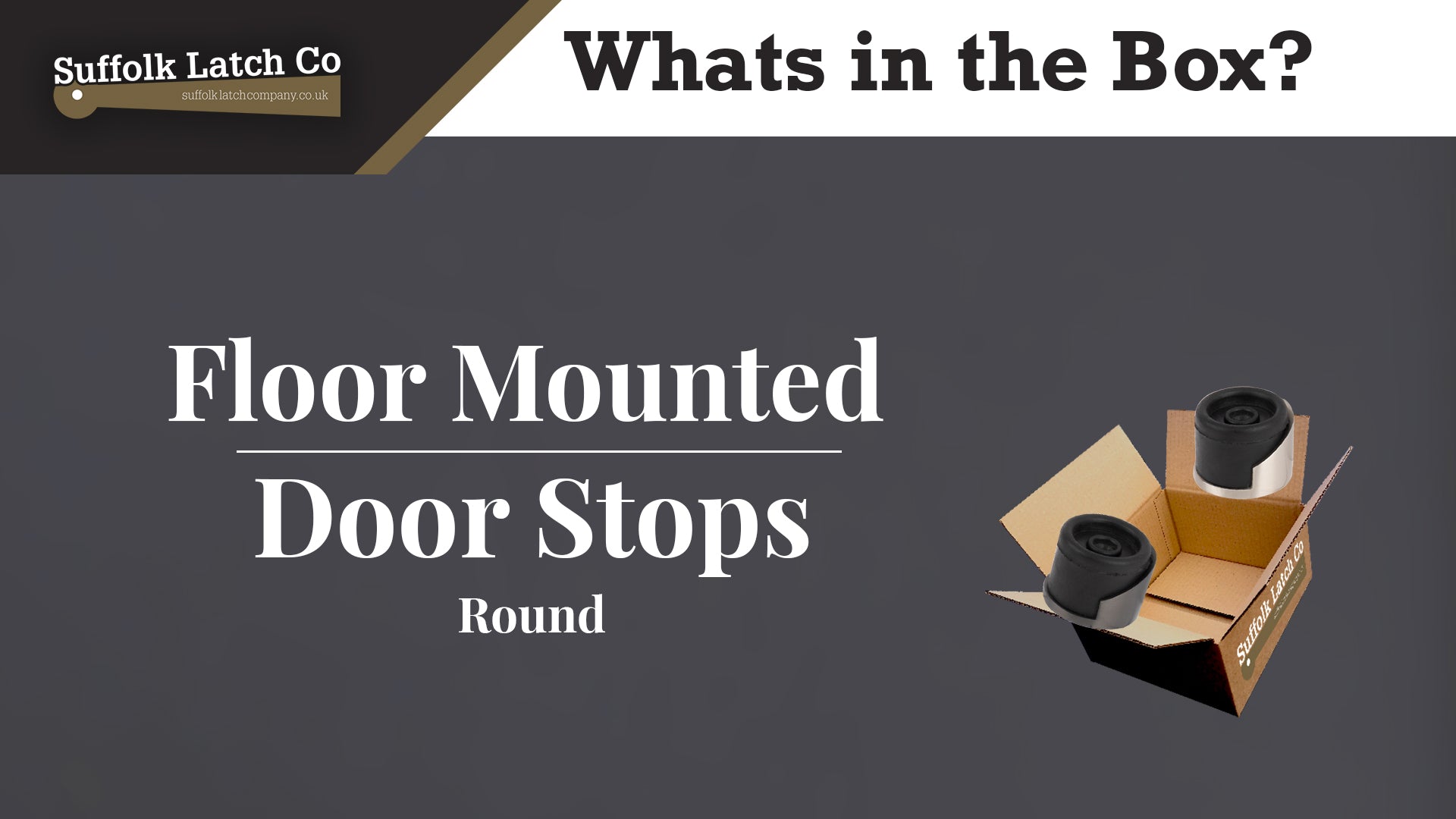 What's in the Box: Round Floor Mounted Door Stop
