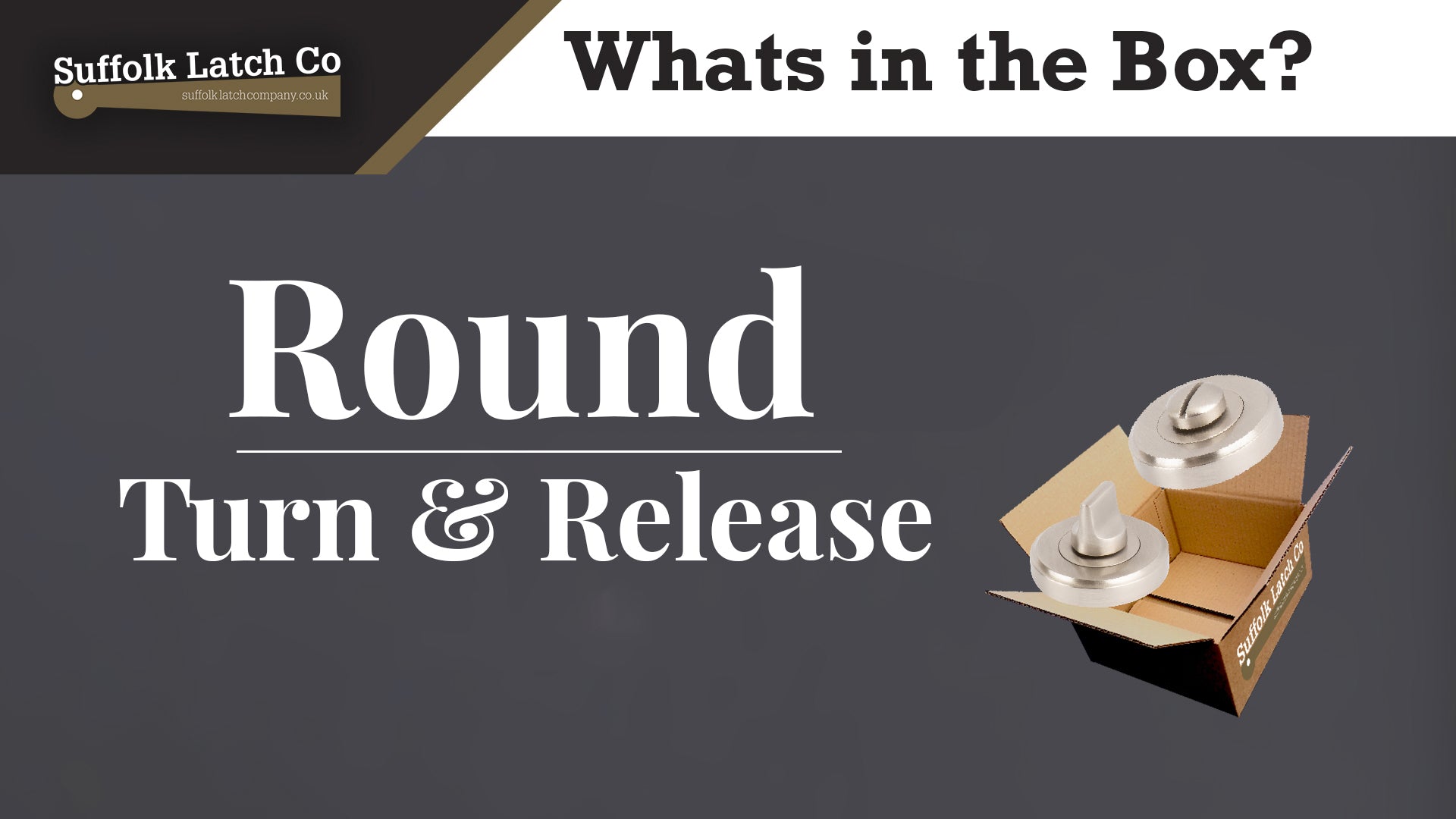 What's in the Box: Round Bathroom Turn & Release