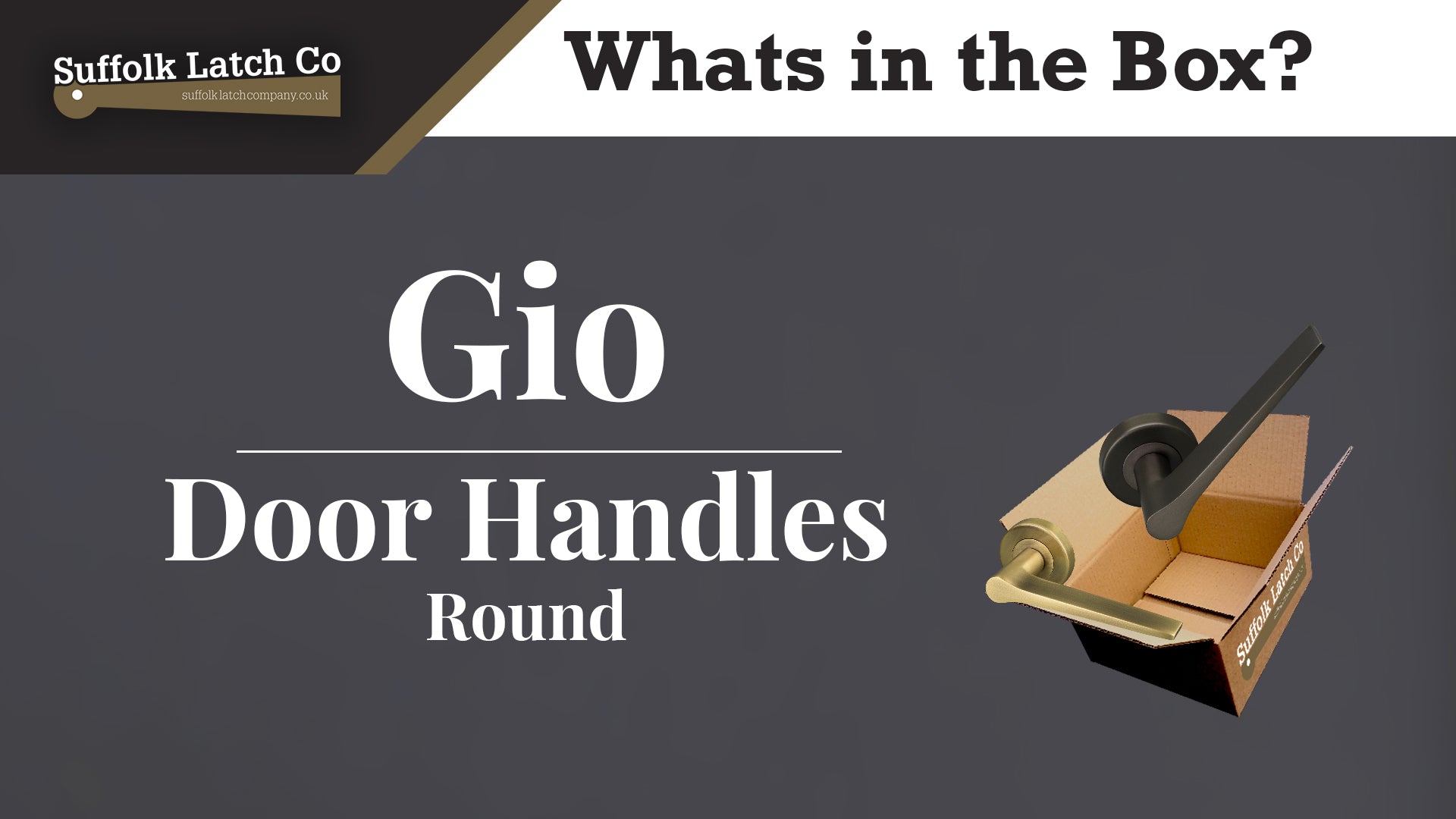 What's in the Box: Gio Round Door Handles